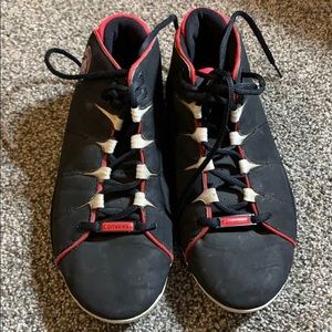 Black red white converse size 8.5